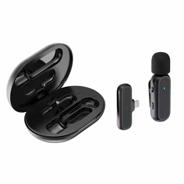 2.4G Mini Wireless Lavalier Microphone with Type-C 6-Hour Battery Life Noise Cancelling System for Mobile Phone & Podcast K60