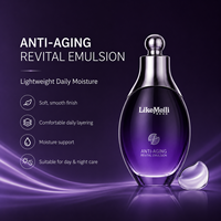 MEIZCOS Coffret de Soins Cutanés Inspiré de l'Autophagie, Violet, au Rétinol et Peptides, pour la Barrière Hydrique : Nettoyant Visage, Émulsion, Crème Contour des Yeux, Crème Visage