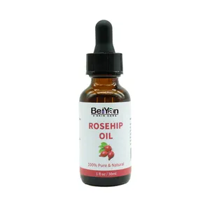 Rosehip Oil 30ml Cold Pressed by Natural Rosehip Seed for Repairing Moisturizing Anti-Wrinkle Face and Body Oil