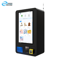 Distributeur automatique ZHZN intelligent à écran tactile de 32 pouces, type mural, avec vérification d'âge et lecteur de paiement par carte