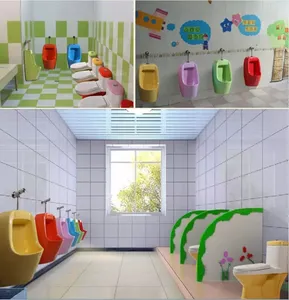 Pate sanitari scuola materna wc bambino centro di cura water closet scuola materna verde bambini wc