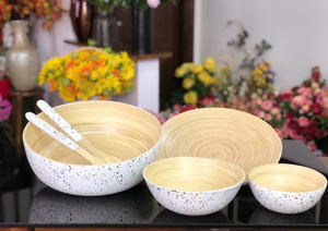 ผลิตจากไม้ไผ่ปั่นคุณภาพพรีเมียม เข้ากันได้อย่างลงตัวกับชามไม้ไผ่ปั่นอื่นๆ หรือชุดอาหารที่มีลวดลายต่างๆ มีหลายขนาดและหลายสี - Product Image 6