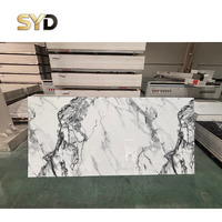 Panneau mural en PVC géométrique mat brillant imperméable et ignifuge avec texture marbrée pour villa, chambre, salle à manger, intérieur domestique