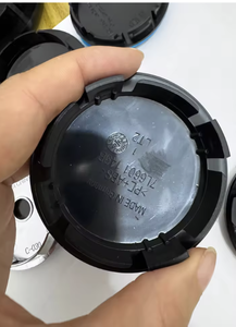 Tapas Centrales para Ruedas de Coche de 55 mm, 56 mm, 65 mm, 66 mm, 70 mm, 76 mm para <span class=keywords><strong>VW</strong></span> Skoda, Cubierta de ABS con Acabado Negro, Marca Capas, Fácil Instalación - Product Image 5