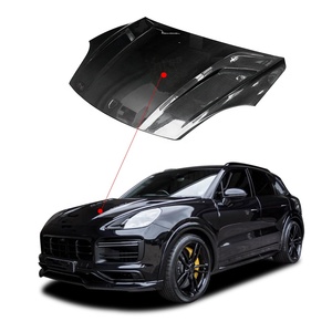 Nouvelle arrivée - Mise à jour du style Te-Chart - Capot avant de voiture en fibre de carbone pour <span class=keywords><strong>Porsche</strong></span> Cayenne 9Y0 - Product Image 1