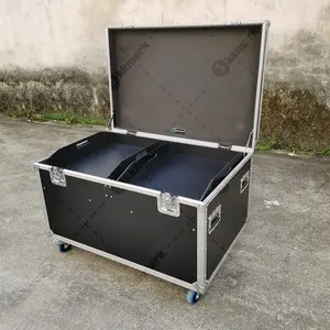 KKUT45X30X30 Black Red Blue Heavy Duty Transport Road Tool Box Stage Performance Pack Cable Utility Trunk Flight Cases