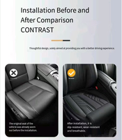 Produits phares 2026 : Coussin de protection universel en cuir pour siège de voiture avec support pour les pieds, Accessoires