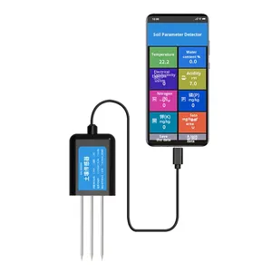 Soil Tester <strong>PH</strong> Nitrogen Phosphorus Potassium Moisture Temperature Humidity EC Agriculture USB Handheld Nutrient Acidity <strong>Sensor</strong> - Product Image 1