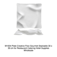 Assiette Gourmet Creative Flow 30 × 30 cm Empilable M1934