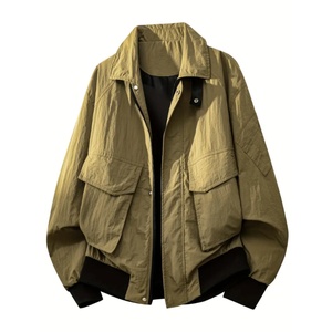 Nueva Chaqueta Multifuncional para Hombre, Diseño de Cuello Alto, Tejido Texturizado, Opción Ideal para Tendencias Casuales y al Aire Libre - Product Image 4