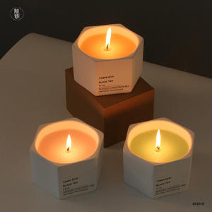 Bougie parfumée Cinna Mon, cire de soja, 14 oz, récipient en céramique avec couvercle, couleur et logo personnalisables, idéale pour un cadeau - Product Image 3