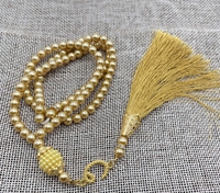 99 perles Tasbih musulmanes, collier rond en verre, chapelet de prière pour les cadeaux de l'Aïd Moubarak, Ramadan, Tasbih musulman pour la prière