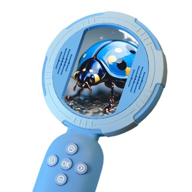 Hot-selling Gift Handheld New Children's Plastic Electronic Magnifier HD 2.0 Million Pixel Digital Microscope