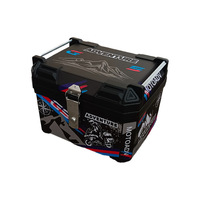 Boîte de transport universelle grande capacité 47L 60L, épaissie et durable, pour rétrofit/amélioration, coffre de voiture électrique ou de moto en aluminium
