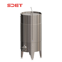 Fermenteur à vin en acier inoxydable à couvercle flottant, cuve de fermentation du vin
