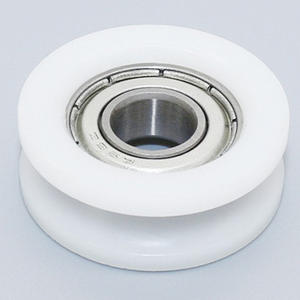 Roulements 608ZZ fournis par le fabricant, rouleaux en forme de U revêtus de plastique et de caoutchouc, rails de guidage, poulies, roues de guidage - Product Image 2