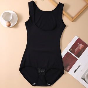 Prix de gros – Nouvelle combinaison gainante une pièce en jersey élasthanne respirant, col en U, bretelles larges, grande taille XL-5XL, facile à mettre et à enlever - Product Image 5