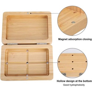 Nhà lưu trữ hộp <span class=keywords><strong>handmade</strong></span> tre chủ phòng tắm xà phòng món ăn tự nhiên vuông xà phòng hộp tre xà phòng chủ - Product Image 4