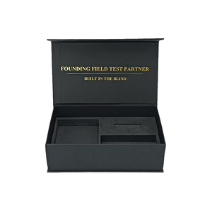 Custom Magnetic <b>Box</b> Luxury Hot Stamp Logo <b>Black</b> High-end Paper Gift <b>Box</b> Packaging - Product Image 3