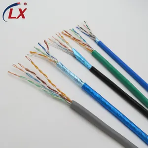 कॉपर/कैका कंडक्टर नेटवर्क केबल 24awg/23wg tp cat6 केबल लान केबल