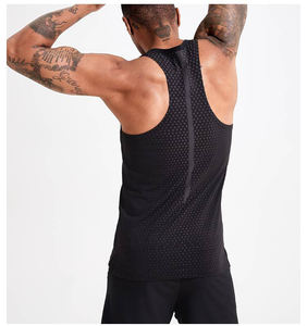 Camiseta Deportiva de Alta Calidad 100% Poliéster para Hombre, de Secado Rápido, Transpirable, para Correr, Gimnasio, Fitness, Ejercicio Muscular - Product Image 1