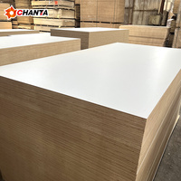 Panneau de contreplaqué mélaminé imperméable 1220*2440*12mm 15mm 18mm avec face mélaminée en MDF