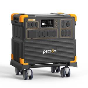 Station d'alimentation portable PECRON E3800LFP 4200W 3840Wh LiFePO4 avec contrôleur MPPT, démarreur de batterie et support solaire - Product Image 1