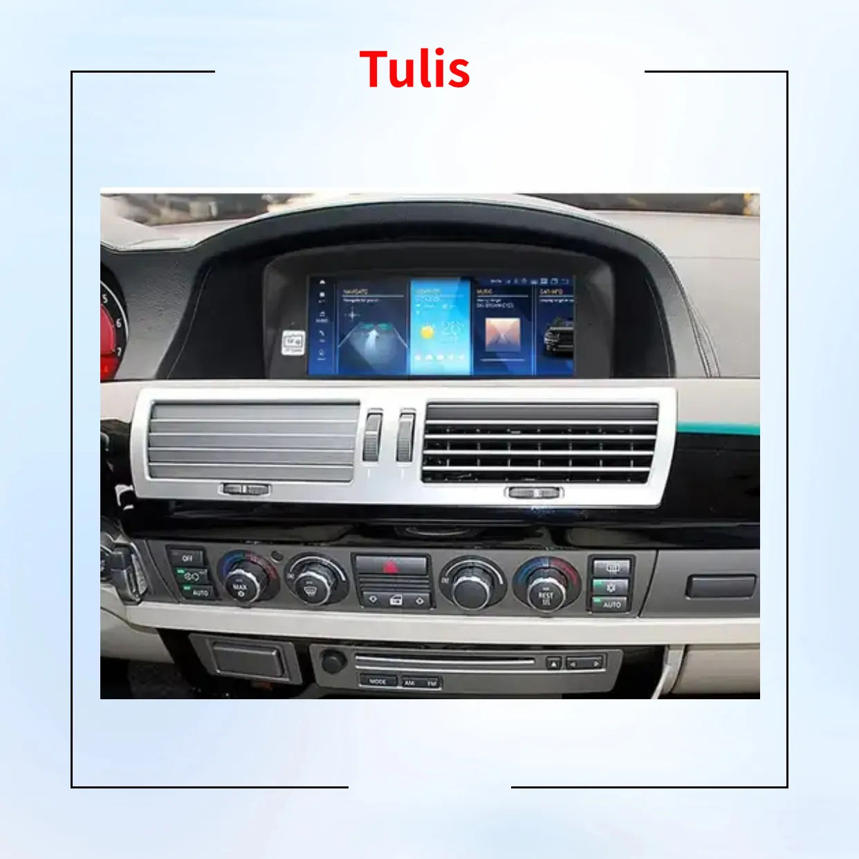 Tulis Android 13 Auto lettore DVD Touch Screen per BMW serie 7 E65 E66 2001-2008 Carplay Android Auto 4G WIFI navigazione GPS