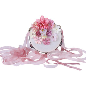 Venta al por mayor OEM: Mini tambor decorativo de madera de 4 pulgadas, personalizado para bodas, recuerdos de fiesta - Product Image 6