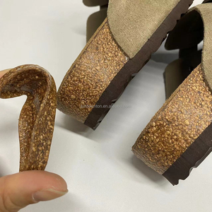 Mules en cuir de vachette suédé 100% de qualité supérieure, style Burken, pour hommes et femmes, avec semelle en liège et semelle intérieure souple, pour la maison ou l'extérieur, décontractées - Product Image 5