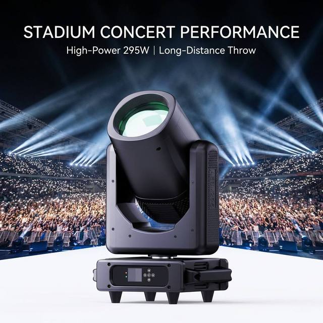 Concert Stage Lighting Equipment 14R 295W Beam Moving Head Light Professional DMX512 Ra95 IP33 14-color Wedding DJ Show Event