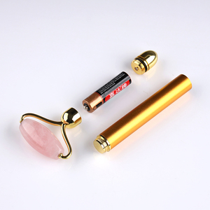¡Novedad de 2019! barra eléctrica de piedras preciosas de cuarzo rosa natural para masaje de estética facial, rodillo de jade rosa para cara - Product Image 2