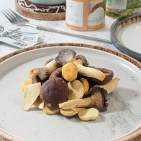 Directement du fabricant 4 types de chips de champignons mélangées Snack aux champignons durs et salés dans une boîte pour les amateurs de calories faibles