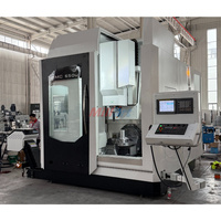 Centre d'usinage CNC vertical à cinq axes à grande vitesse TMC-650, conoïde de broche BT40, système de contrôle Fanuc, prix compétitif