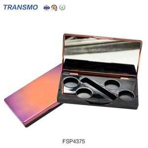 Palette de fards à paupières en gros, emballage personnalisé, palette de fards à paupières 4 couleurs avec miroir - Product Image 3