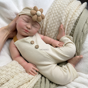 Service ODM/OEM : Adorable poupée reborn de 55 cm en silicone, avec veines réalistes, bouche ouverte, nouveau-né endormi, fille, pour enfants, artistes, réalisateurs de films - Product Image 5
