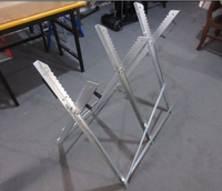 Scie à Offres Spéciales Cheval Acier Jambes Pliantes Portable Menuiserie Stand Table Sawhorse Workbench