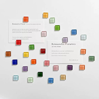 Aimants de réfrigérateur colorés de 24 couleurs avec des motifs décoratifs mignons, adaptés au bureau, à la cuisine