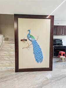 カスタマイズされたモダンな3D革刺繍壁紙クラシックホームインテリア防水耐火機能壁板 - Product Image 2