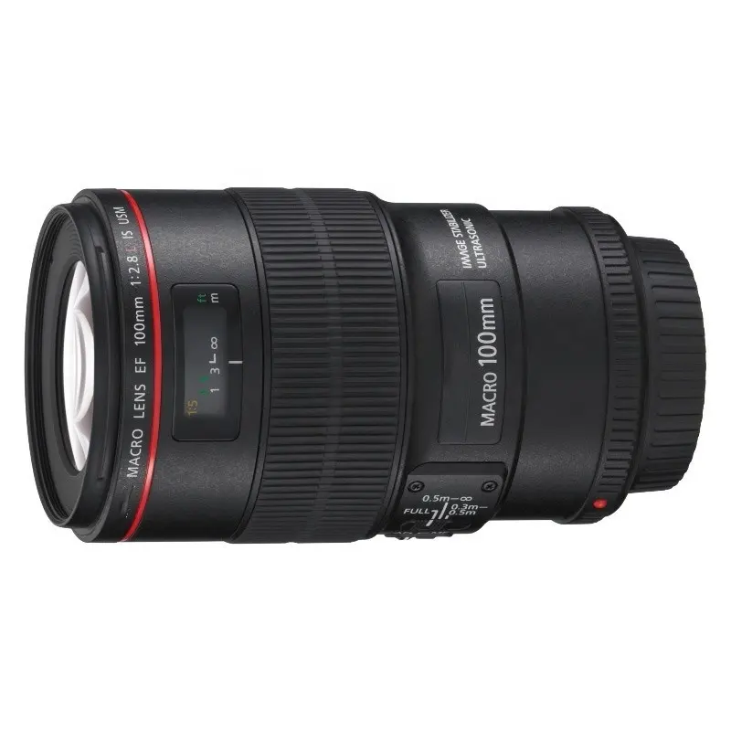 عدسات ماكرو أصلية مستعملة من دونغ فو بسعر الجملة EF 100mm f2.8 IS USM عدسات كاميرا رقمية كاملة الإطار SLR