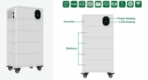 ระบบจัดเก็บพลังงานภายในบ้านแบบไฮบริดออฟกริด 51.2V แบตเตอรี่ลิเธียม สถานีพลังงาน  ระบบผลิตพลังงานแสงอาทิตย์ - Product Image 4