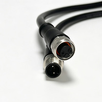 Câble de connecteur M12 à 2 broches, étanche, cordon d'alimentation CC pour capteurs à 2 fils, appareils basse tension, longueur personnalisée