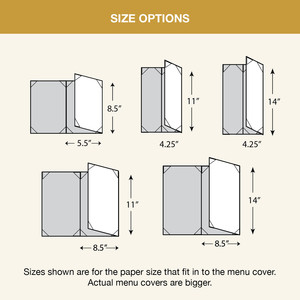 Porta Menús de Cuero Personalizado para Restaurante, Hotel, Bar, Cafetería, Exhibición de Menús de Mesa, Cubierta de Menú Duradera de Primera Calidad para Servicio de Comedor - Product Image 3