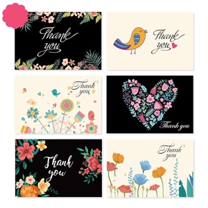 Cartes de vœux pliées personnalisées pour Thanksgiving et anniversaire, cartes de remerciement mini vierges et enveloppes - Product Image 4