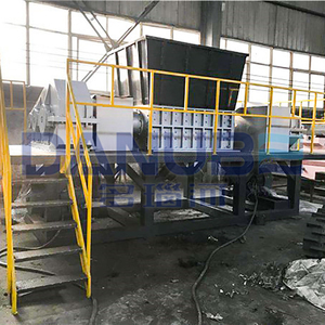 Trituradora de vidrio de doble eje de alta calidad OEM, dispositivo antisalpicaduras, trituradora de residuos sólidos - Product Image 5