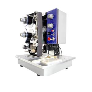 Machine manuelle d'impression d'étiquettes pour sacs en plastique et cartes en papier, avec impression de date d'expiration et de numéro de lot pour le codage des produits - Product Image 1