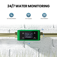 Nouvel arrivage : Système de protection contre les inondations, 3 capteurs de fuite détectant 0,01 GPM, contrôle à distance via application Wi-Fi, vanne d'arrêt automatique pour l'eau domestique