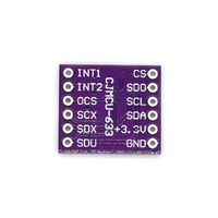 CJMCU-633 LSM6DSO 6DOF 3D Modul Sensor Sikap Giroskop 3D Akselerometer 3.3V SPI IIC I2C MIPI I3C SM Seri Antarmuka