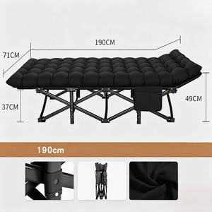 Cama Plegable para Acampar al Aire Libre, Cama Plana para Adultos con Colchón, Cama <span class=keywords><strong>de</strong></span> Campaña para Oficina, Siesta en Casa, Viajes al Aire Libre - Product Image 2