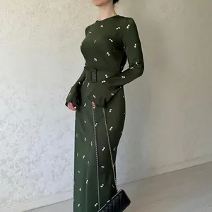 OEM Custom Abaya Manufacturer New Latest Design Dubai Abaya Kaftan Stylish Royal Women's Cool Maxi Dress Nida Arabic Abaya